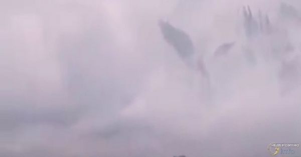 Китайцы сняли на видео архангела, охраняющего Царство небесное